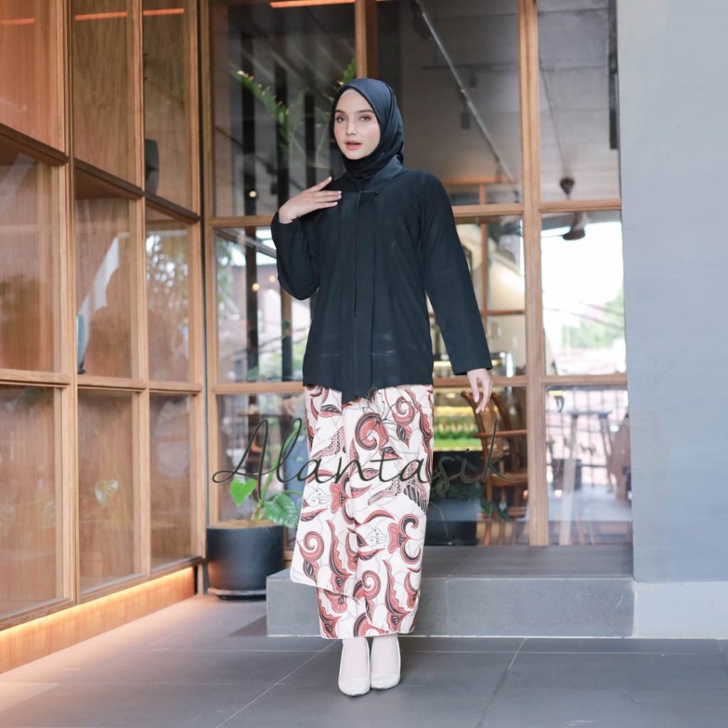 Kebaya Kartini Polos Lengan Panjang bahan katun by alantasik