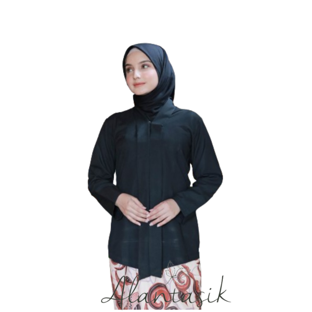 Kebaya Kartini Polos Lengan Panjang bahan katun by alantasik