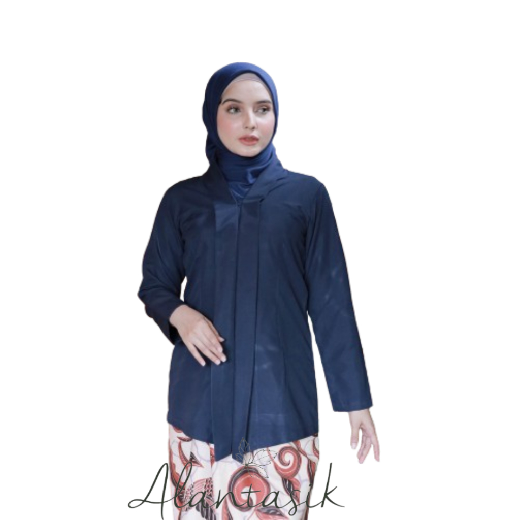 Kebaya Kartini Polos Lengan Panjang bahan katun by alantasik
