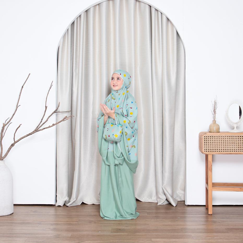 Mukena Anak Tanggung Motif Daydream 2 in 1