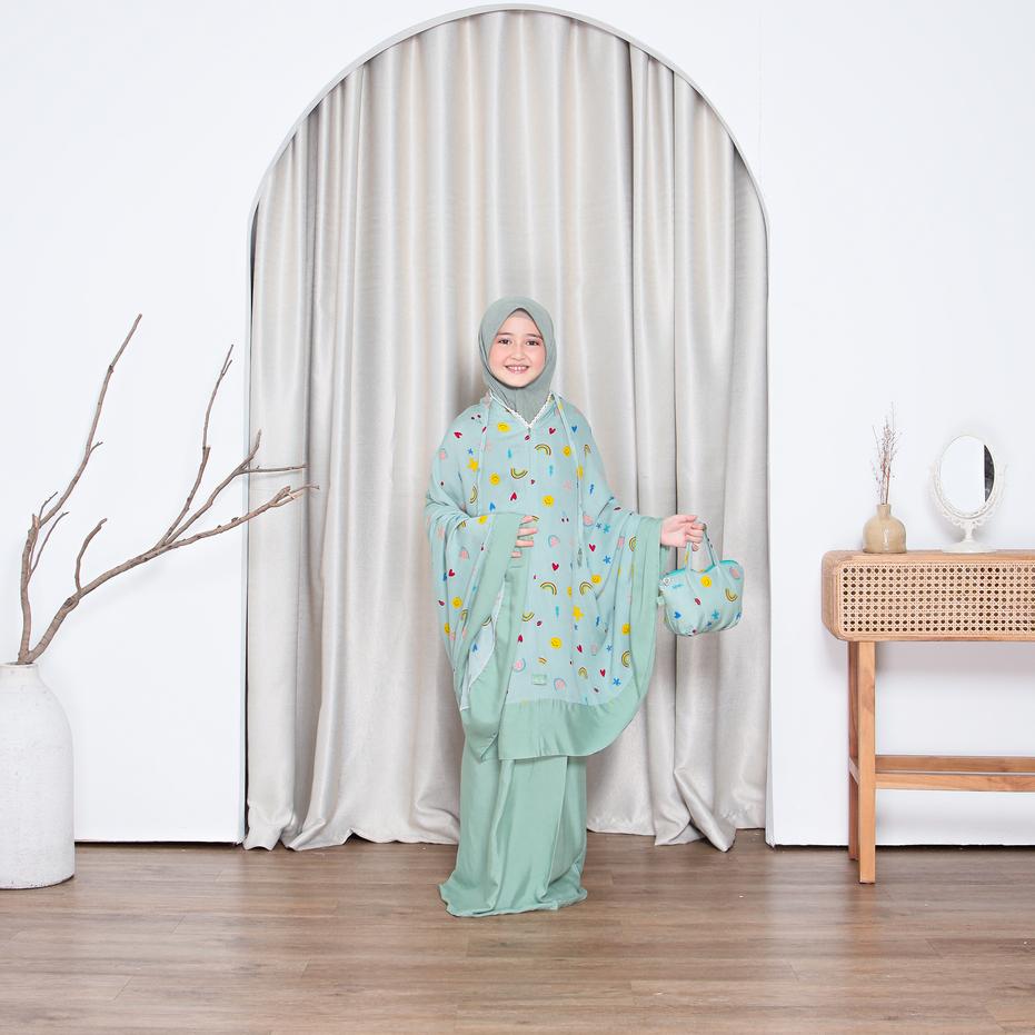 Mukena Anak Tanggung Motif Daydream 2 in 1