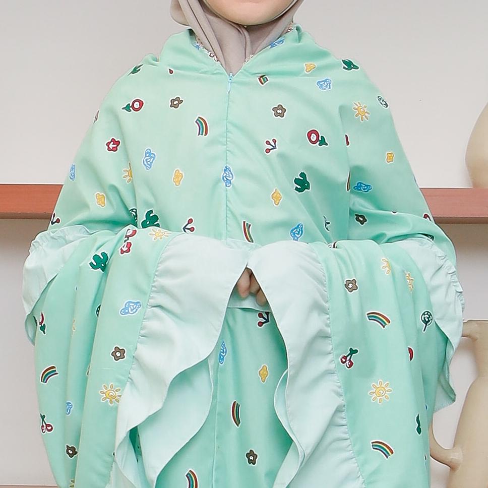 Mukena anak motif smigle 2in1 travel alantasik kisaran 6 7 8 9 10 12 13 tahun