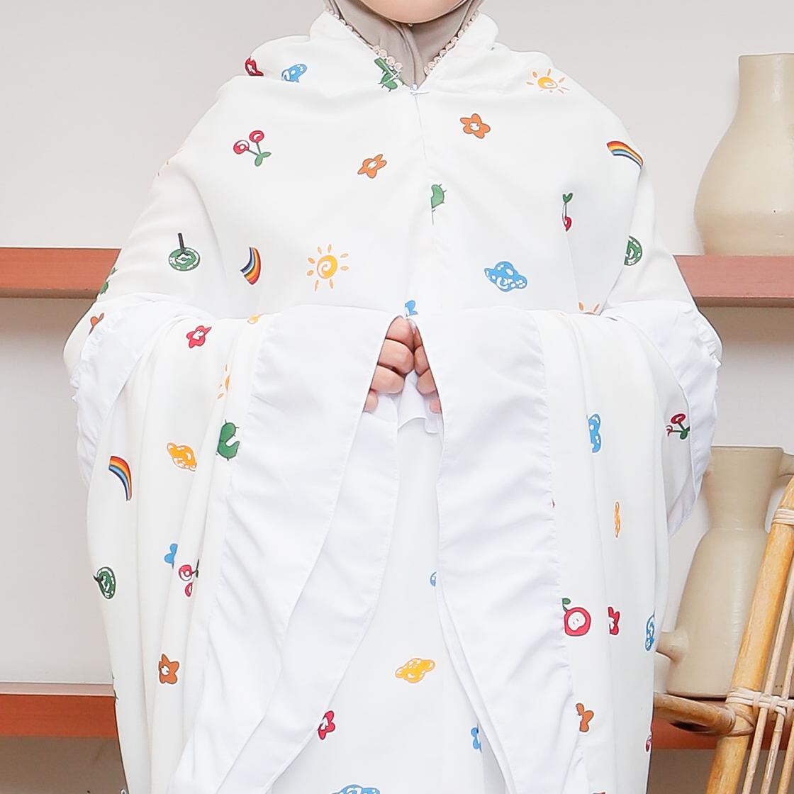 Mukena anak motif smigle 2in1 travel alantasik kisaran 6 7 8 9 10 12 13 tahun