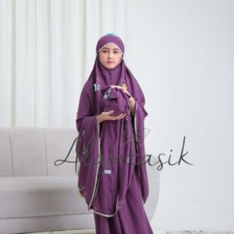 ALANTASIK MUKENA ANAK BUNGA TERATAI KATUN RAYON TWILL