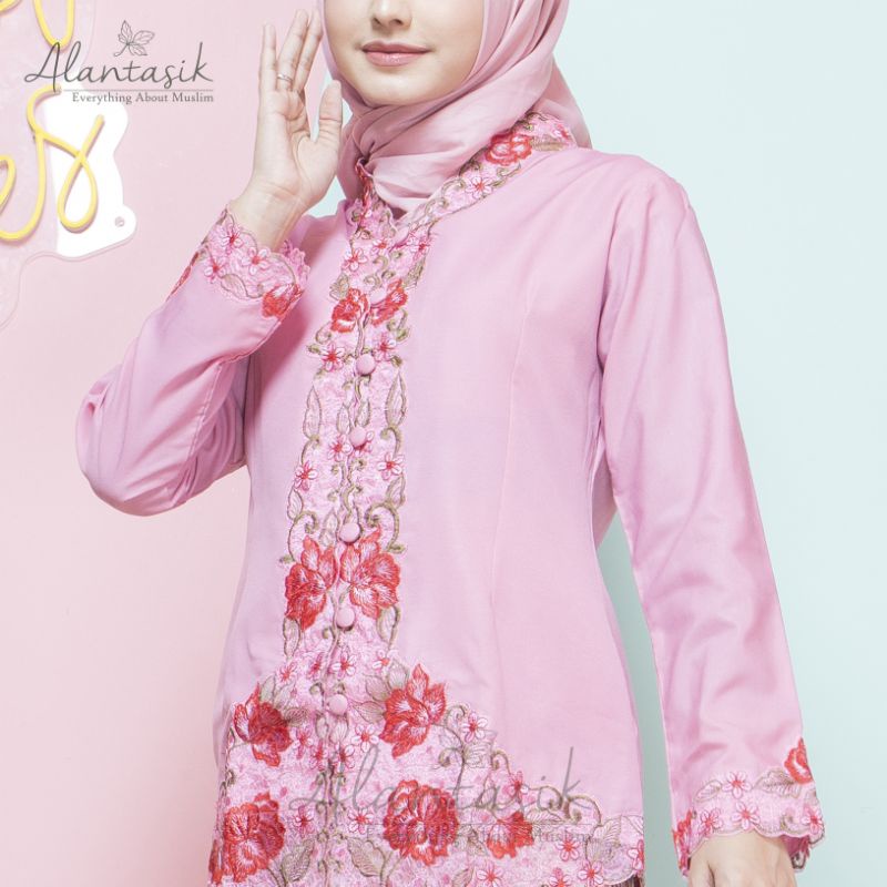 Alantasik - kebaya bordir WARNA alantasik modern wisuda kantor kerja SULAM kebaya encim wrana R24 R27