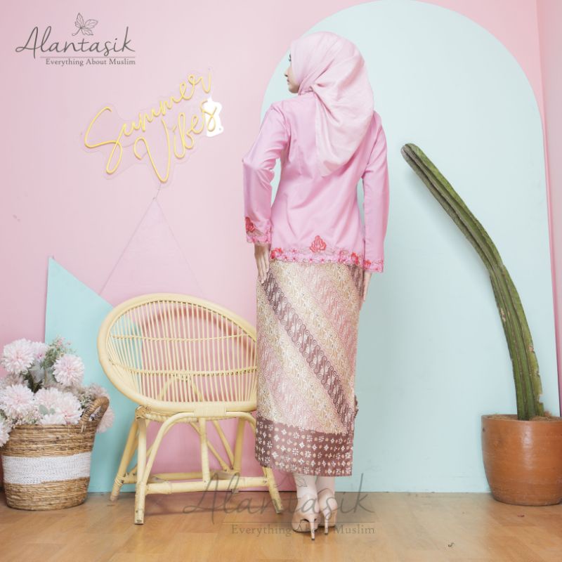 Alantasik - kebaya bordir WARNA alantasik modern wisuda kantor kerja SULAM kebaya encim wrana R24 R27