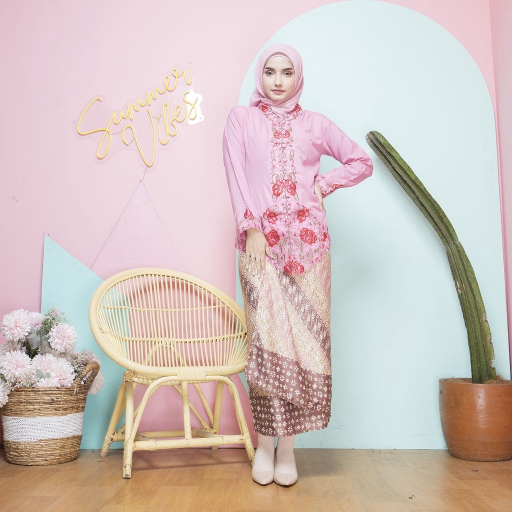 Alantasik - kebaya bordir WARNA alantasik modern wisuda kantor kerja SULAM kebaya encim wrana R24 R27