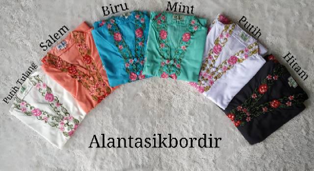 Alantasik - kebaya bordir WARNA alantasik modern wisuda kantor kerja SULAM kebaya encim wrana R24 R27