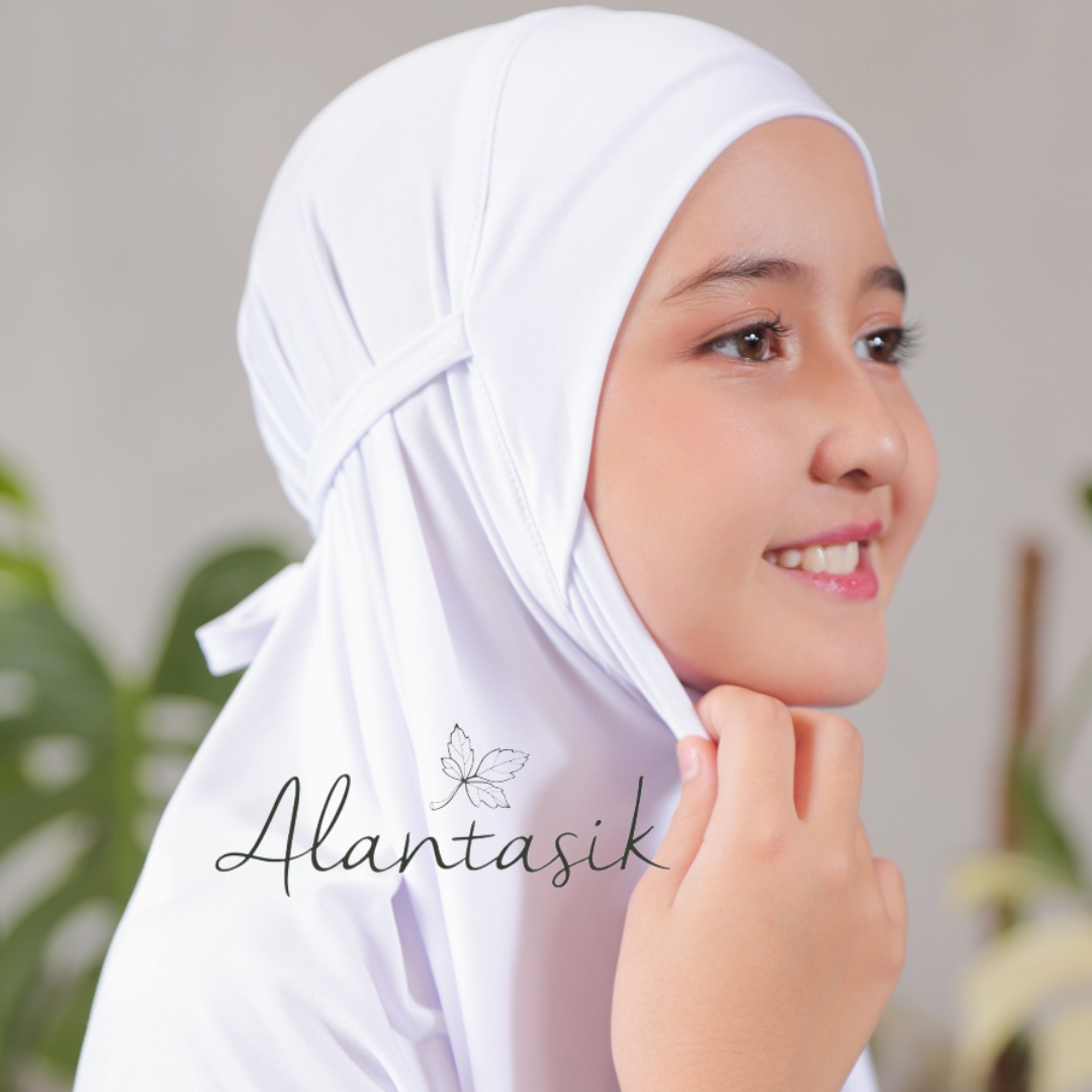Mukena Anak tanggung Lycra polos kisaran usia 6,7,8,9,10,11,12,13,14,15 tahun