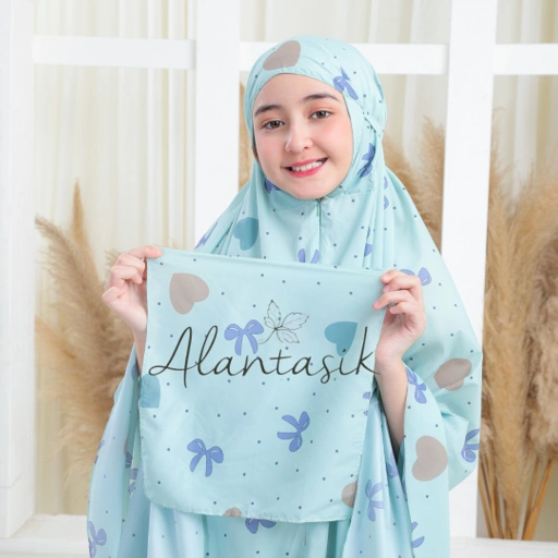 Image of MUKENA Travel Anak Mini Parasut Korea 2in1 Motif PR Tanggung travel motif , pakai resleting