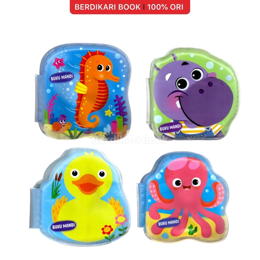 Berdikari - Seri Buku Mandi: Kuda Nil, Bebek, Kuda Laut, Gurita - Gramedia