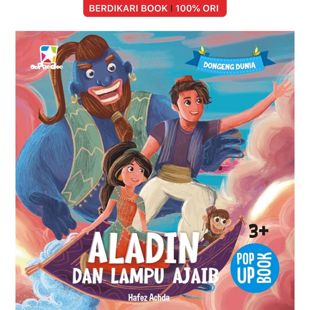 Berdikari - Opredo Pop Up Book Seri Dongeng Dunia : Aladin dan Lampu Ajaib - Gramedia