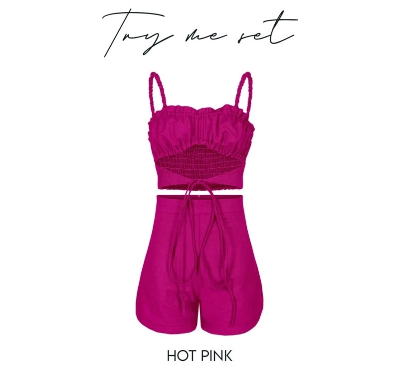 ส่งต่อ มือสอง - marrystore♡ - Try me set - Hot Pink L