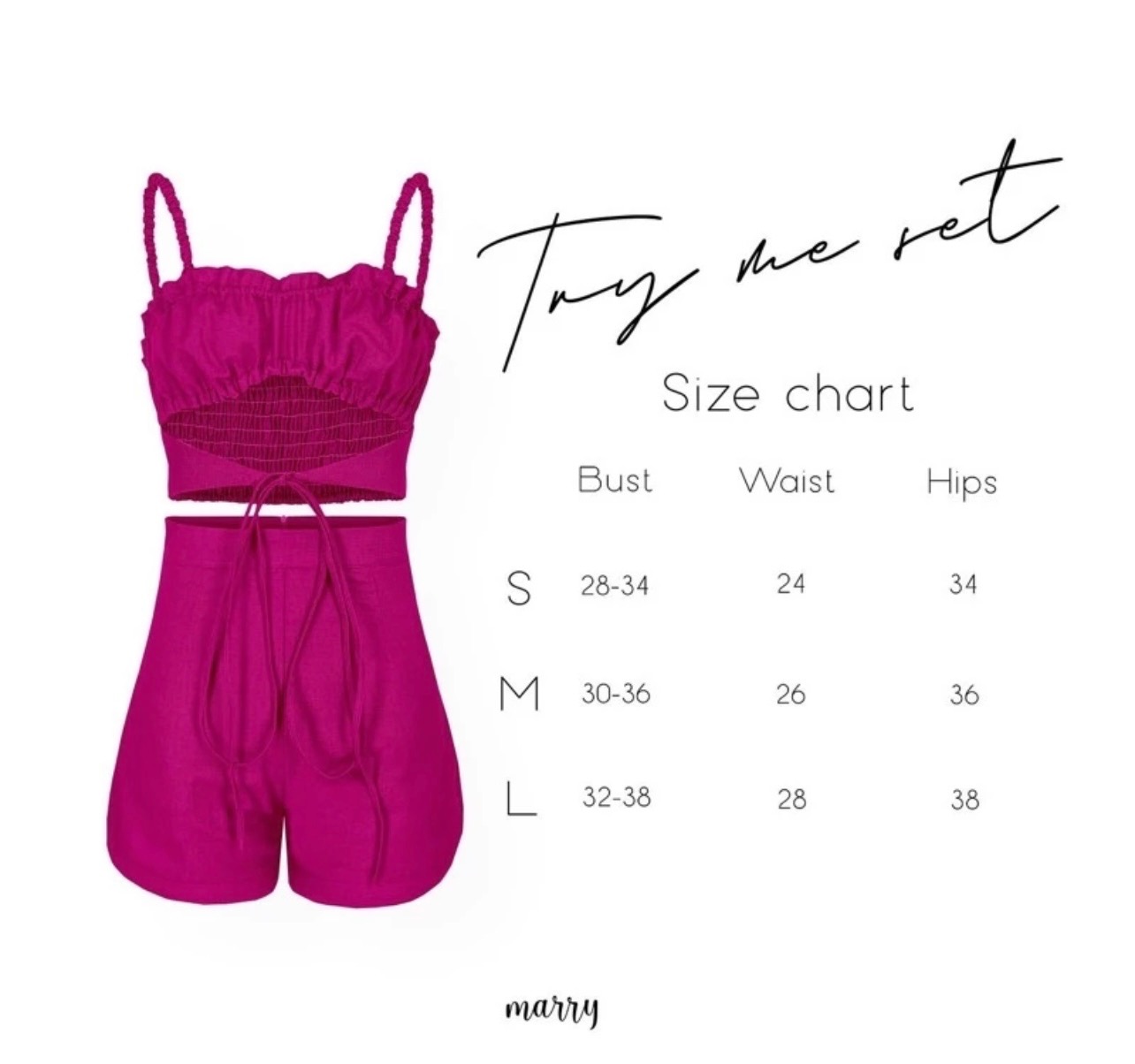 ส่งต่อ มือสอง - marrystore♡ - Try me set - Hot Pink L