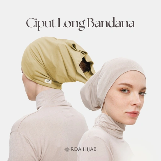 Image of Ciput Long Bandana Anti Pusing Bandana Panjang Nyaman Adem Katun Viscose Premium RDA Hijab
