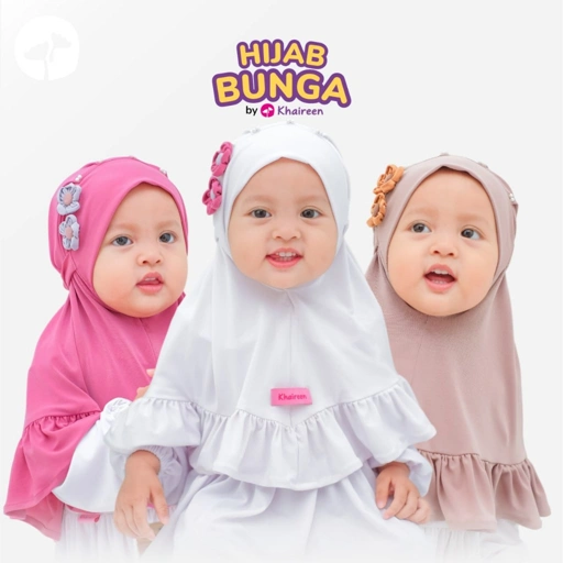 Image of Hijab Bunga (5-10 tahun)