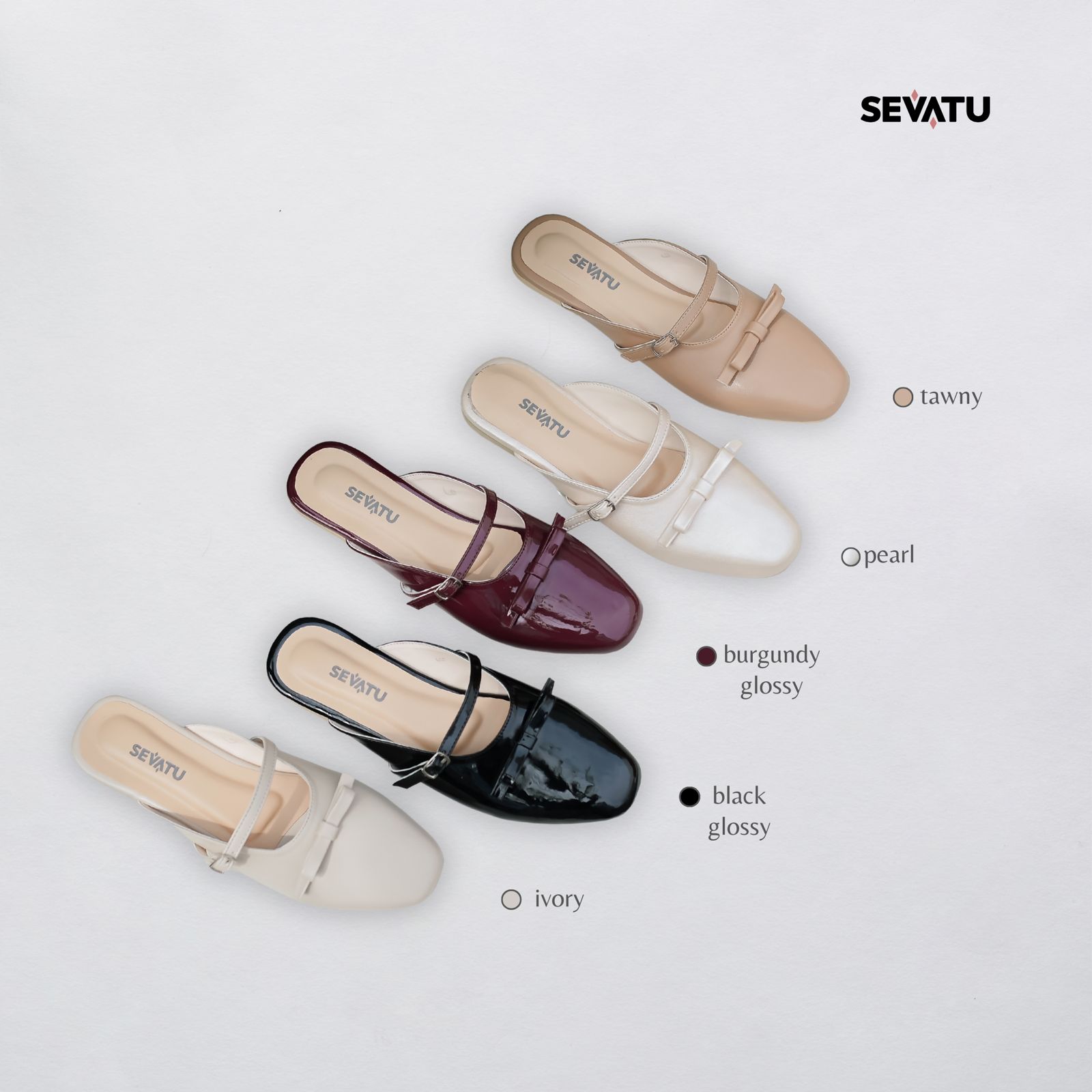 Gaea Flatmules Wanita by Sevatuofficial