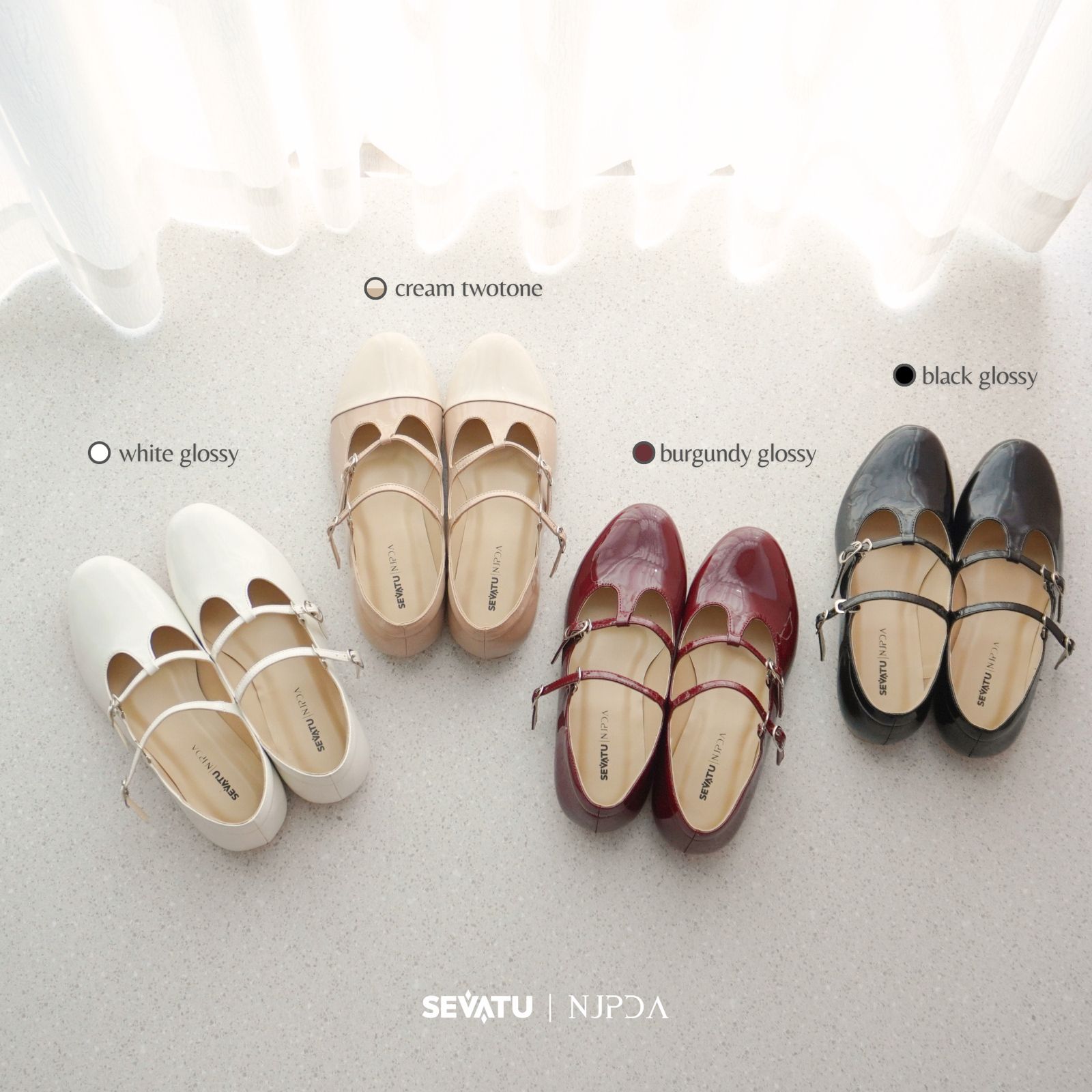 Shera Flat shoes Sevatu X Njpda sepatu wanita