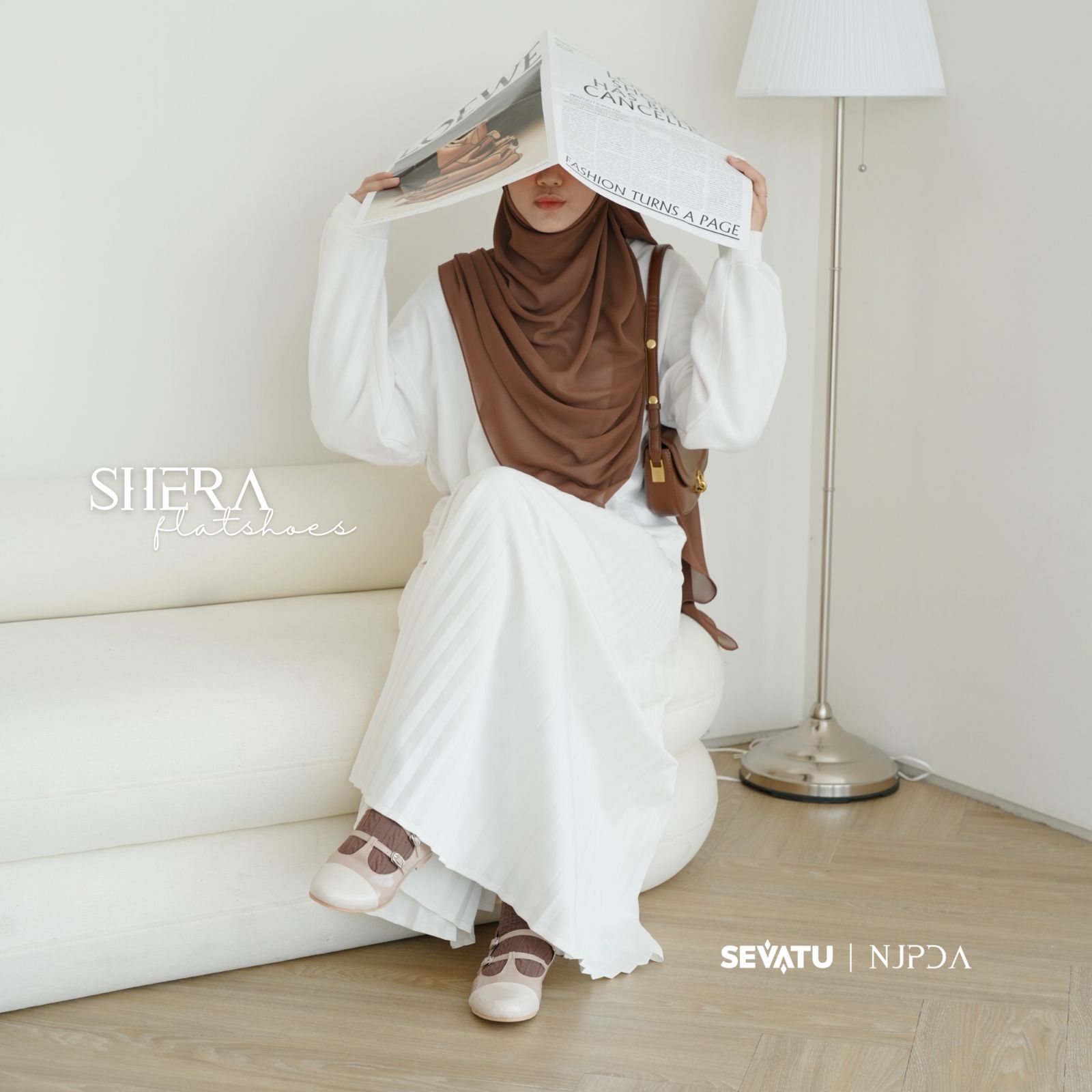Shera Flat shoes Sevatu X Njpda sepatu wanita