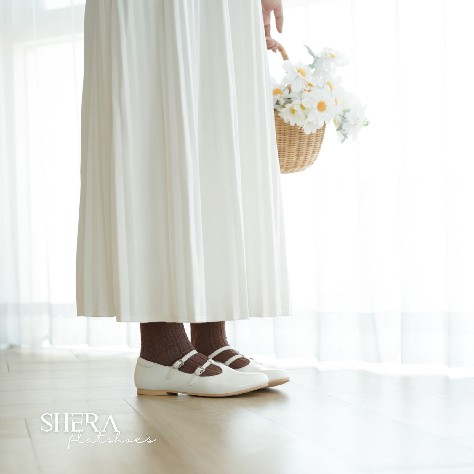 Shera Flat shoes Sevatu X Njpda sepatu wanita