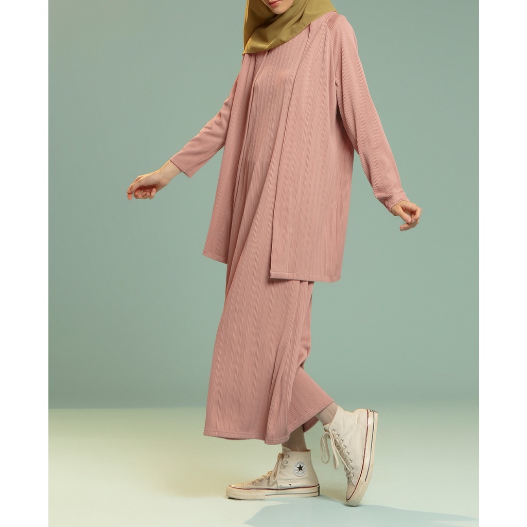 Verra set wanita | Inner long dress | Long cardigan wanita