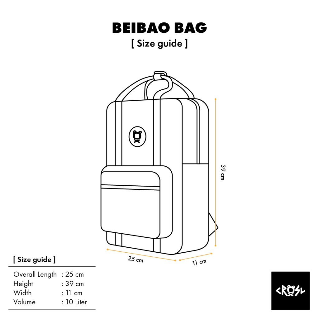 CRSL Pigko Beibao Backpack | Broken White | Tas Ransel Laptop