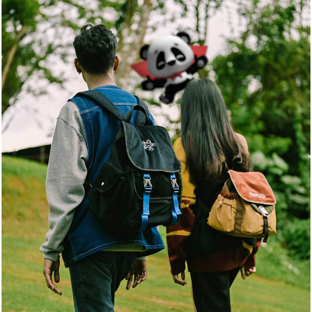 CRSL Black Gravel Backpack | Backpack Unisex | Tas Laptop Kuliah Sekolah | Tas Unisex Pria Wanita | Ransel Travelling