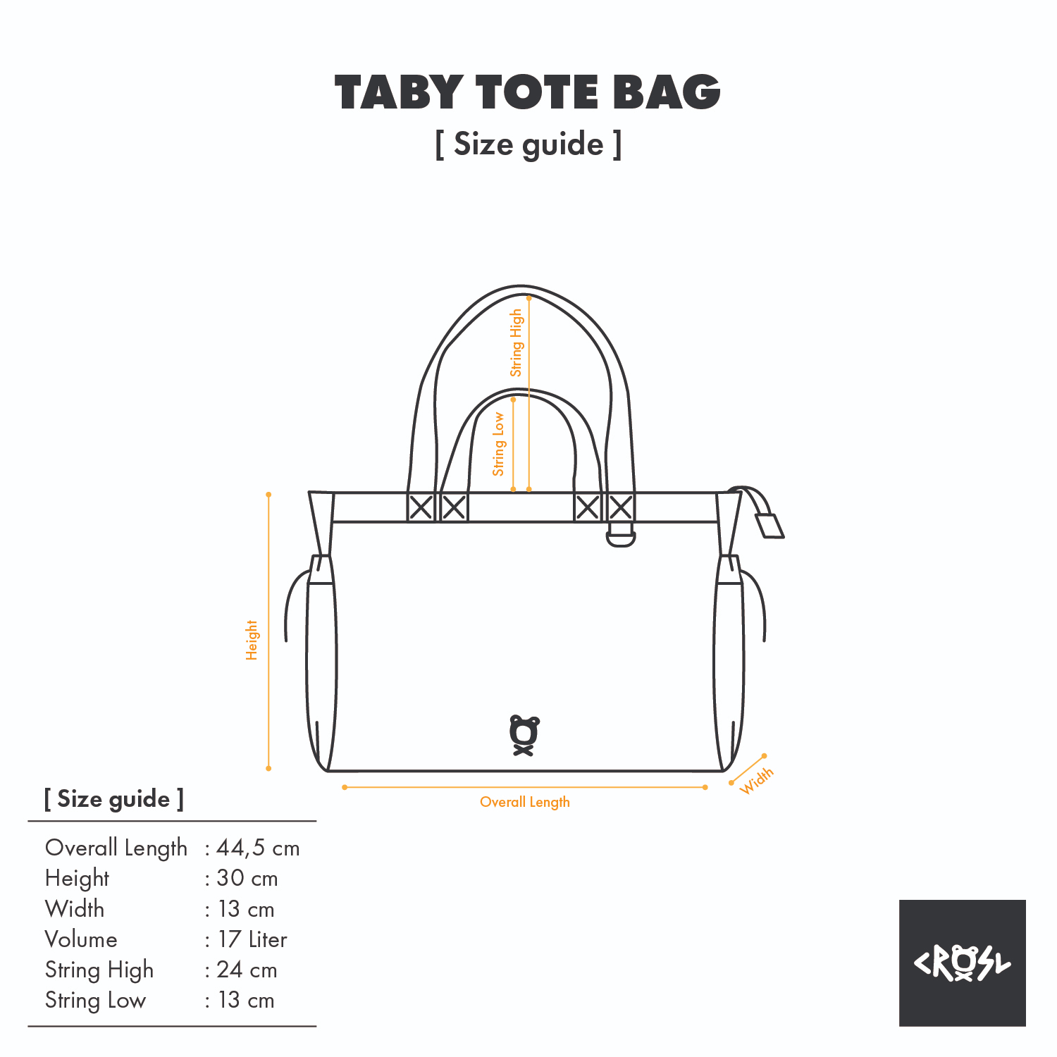 CRSL Taby Totebag | Choose Colour | Tote bag | Tas Laptop | Tas Jinjing