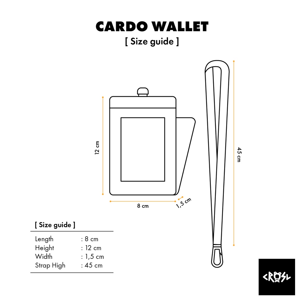 CRSL Cardo | Dompet Kartu | Dompet Pria Wanita | Lanyard