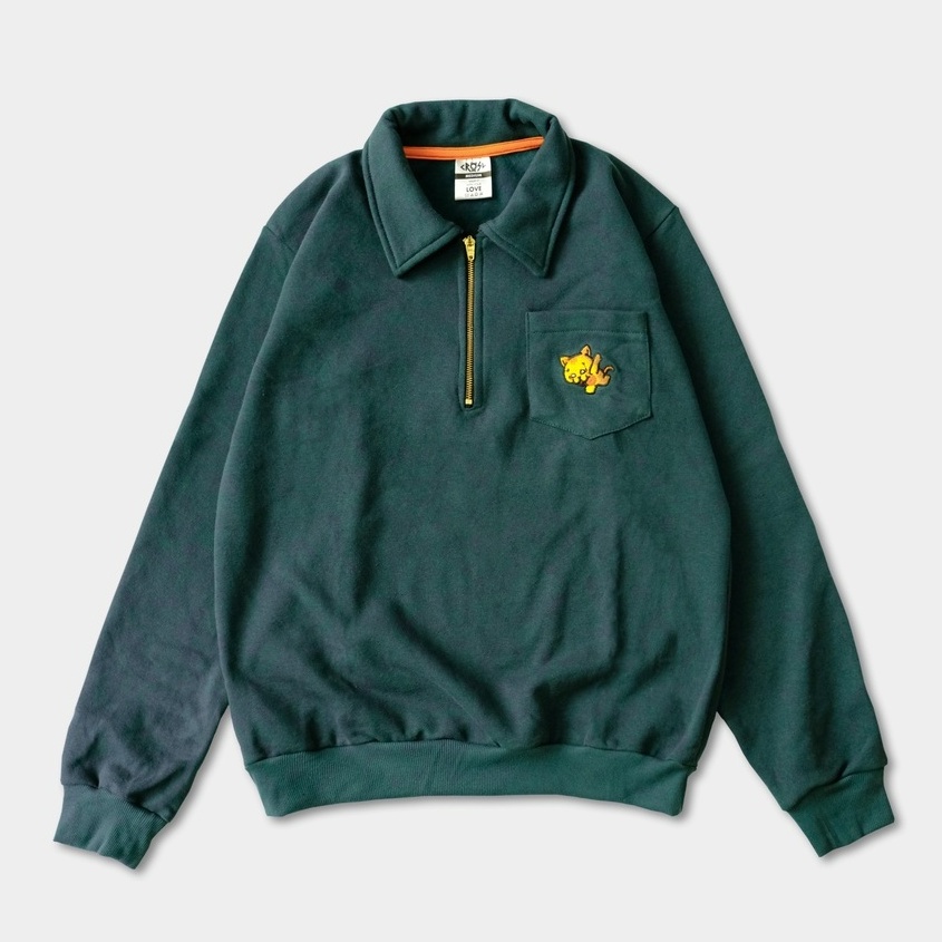 CRSL Chilo Polonian Sweatshirt | Green