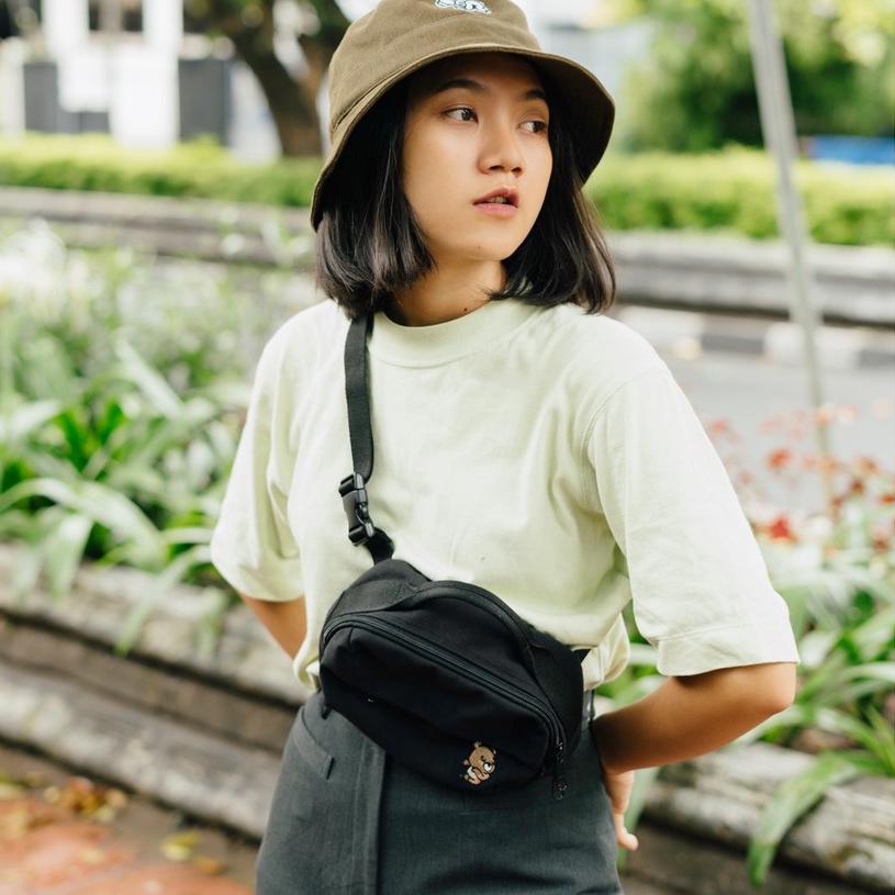 CRSL Choco Hip Pack | Black Waistbag Tas pinggang