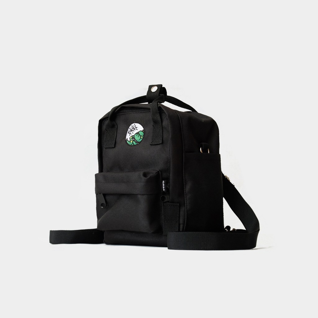 CRSL Odin Suringu baggu | Black | Tas Selempang 3 in 1 | Ransel mini | Unisex Pria Wanita
