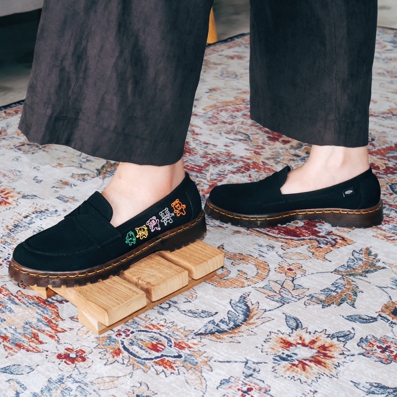 CRSL Loco Loafers | Black I Oxford I Sepatu Pantofel Slip On Formal I Casual I Unisex Pria Wanita