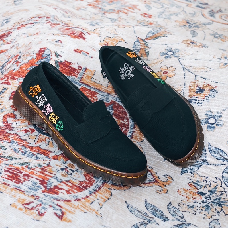 CRSL Loco Loafers | Black I Oxford I Sepatu Pantofel Slip On Formal I Casual I Unisex Pria Wanita