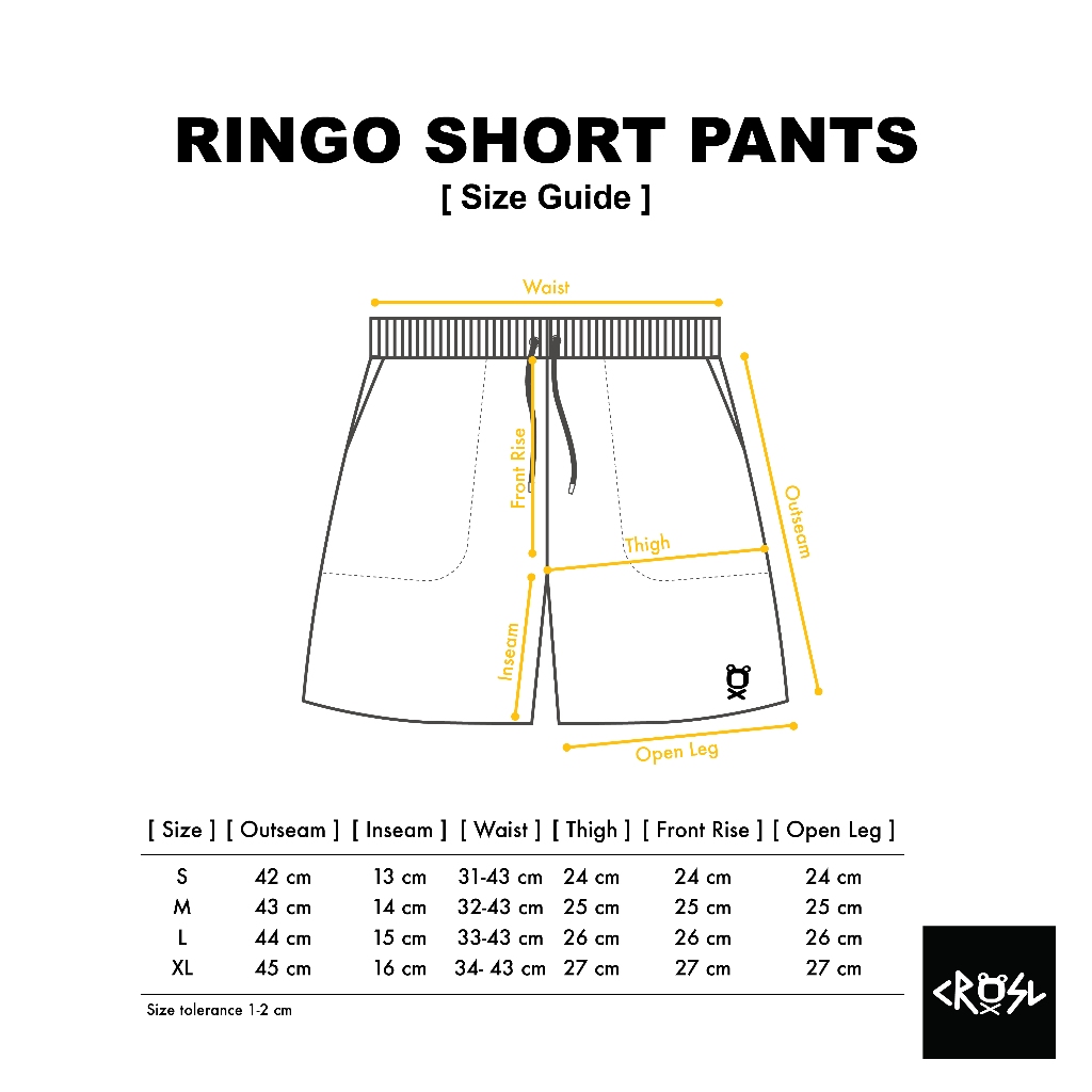 CRSL Ringo Short Pants I Boardshort Celana Pendek I Casual Sporty Sport I Unisex Pria Wanita