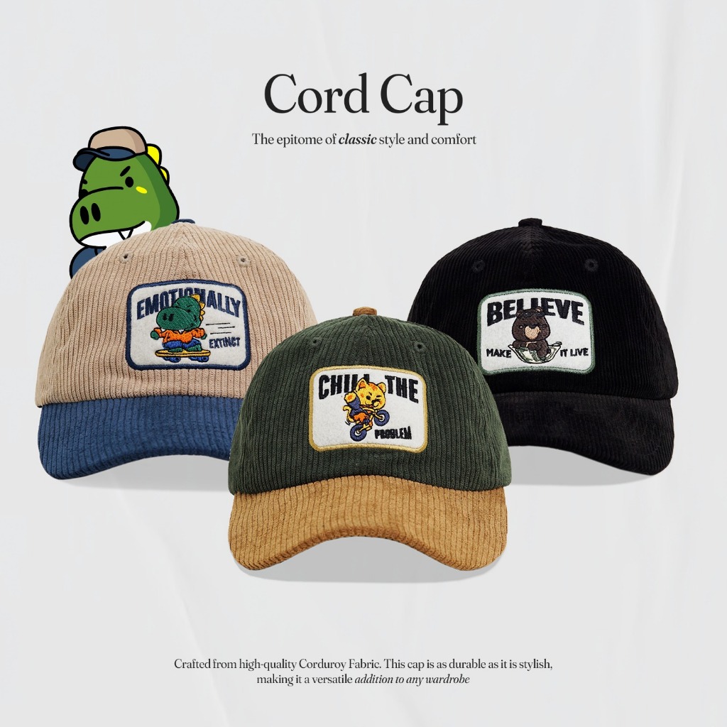 CRSL Cord Cap I Topi Bisbol I Snapback I Corduroy Hat I Baseball Cap I Topi Corduroy I Unisex