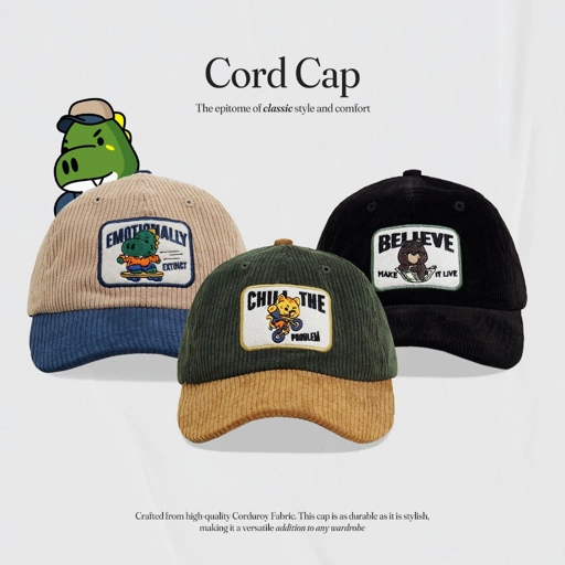 Image of CRSL Cord Cap I Topi Bisbol I Snapback I Corduroy Hat I Baseball Cap I Topi Corduroy I Unisex