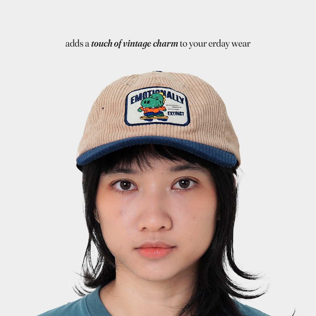 CRSL Cord Cap I Topi Bisbol I Snapback I Corduroy Hat I Baseball Cap I Topi Corduroy I Unisex
