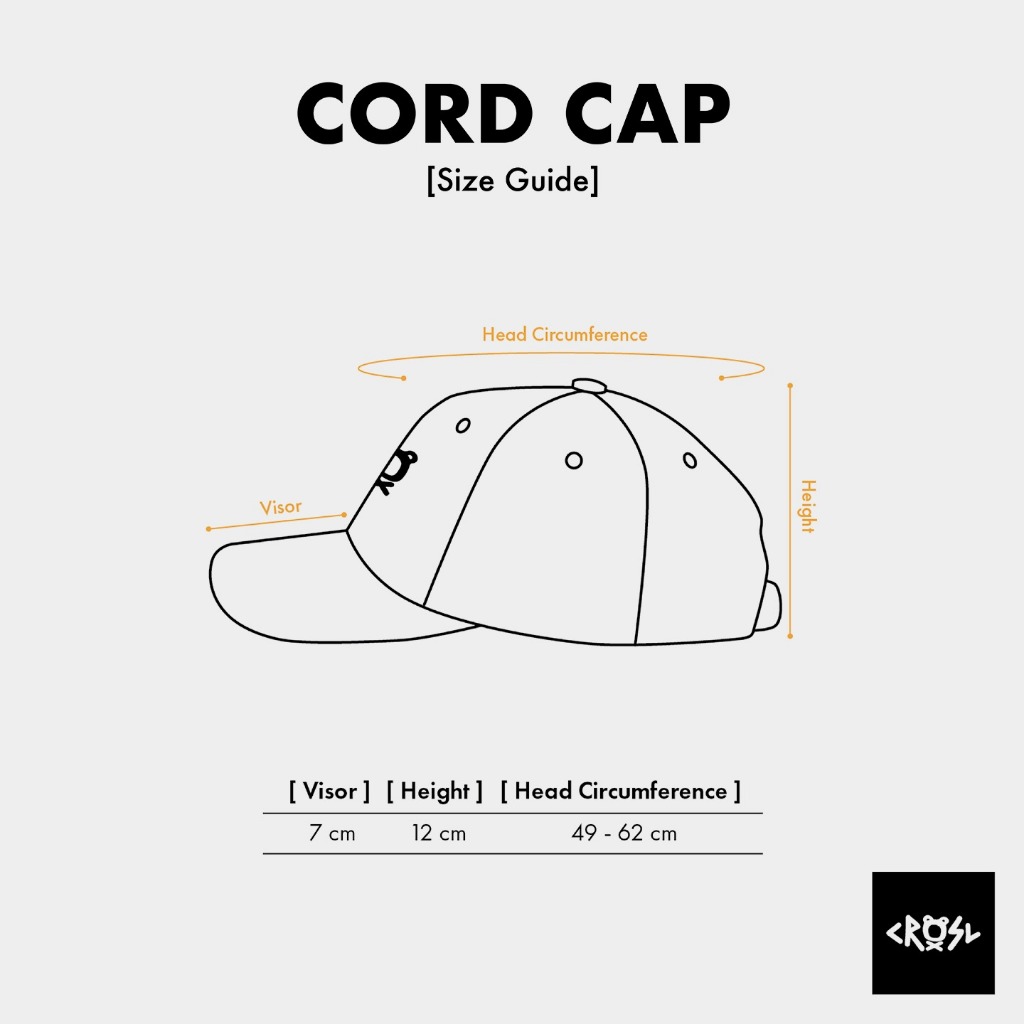 CRSL Cord Cap I Topi Bisbol I Snapback I Corduroy Hat I Baseball Cap I Topi Corduroy I Unisex