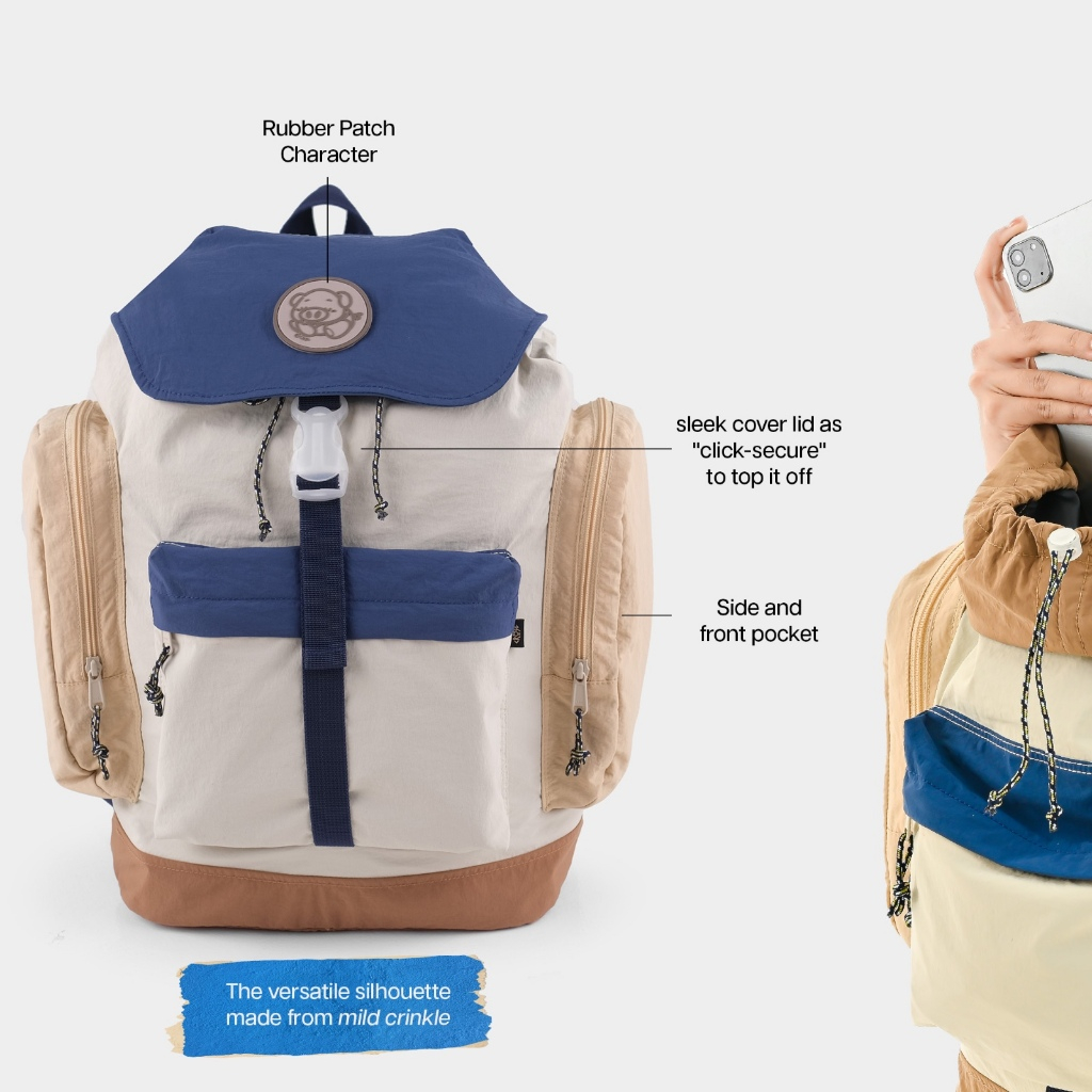CRSL Raku Backpack Series I Ransel I Travelling Bag I Tas Sekolah I Tas Laptop Kuliah I Pria Wanita Ransel Sedang Kampus Sekolah | Tas Laptop | Bagpack | Tas sekolah | Tas ransel | Ransel | Tas Pria | Tas wanita
