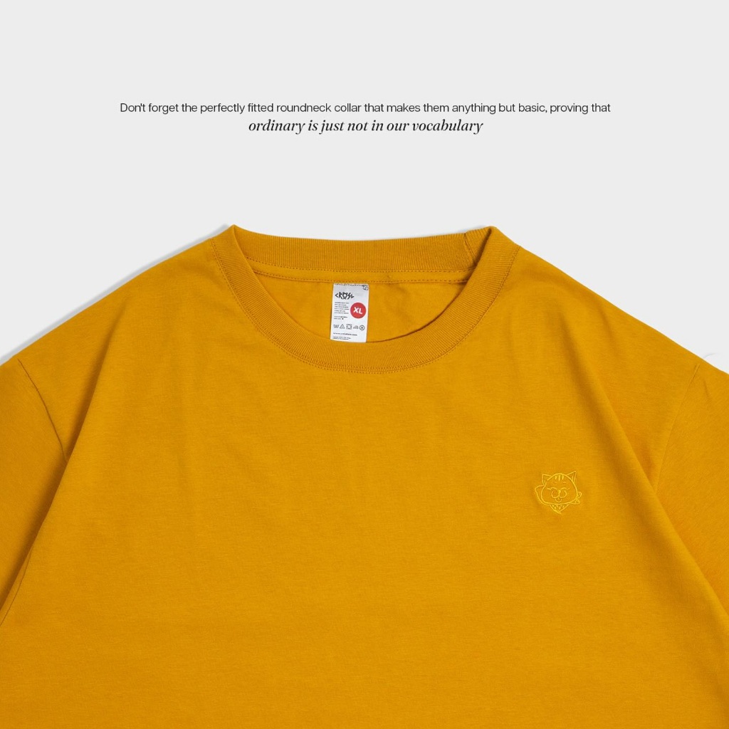 CRSL Kubo Tees Series I Basic T-shirt I Basic Top I Atasan Polos I Kaos Polos I Casual I Unisex