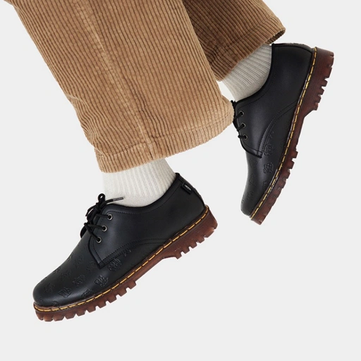Image of CRSL Derby Shoes Black I Sepatu Kulit I Pantofel Goods I Derby Boots I Original I Pria Wanita Unisex