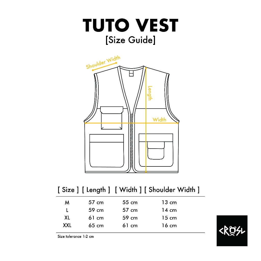 CRSL Tuto Vest I Vest I Rompi I Jacket I Atasan I Unisex
