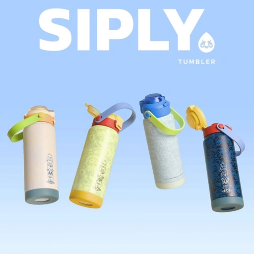 Image of CRSL Siply Tumbler I Botol Tempat minum I 2in1 Tumbler I Tumblr Travel Bottle Stainless 700ml 24oz