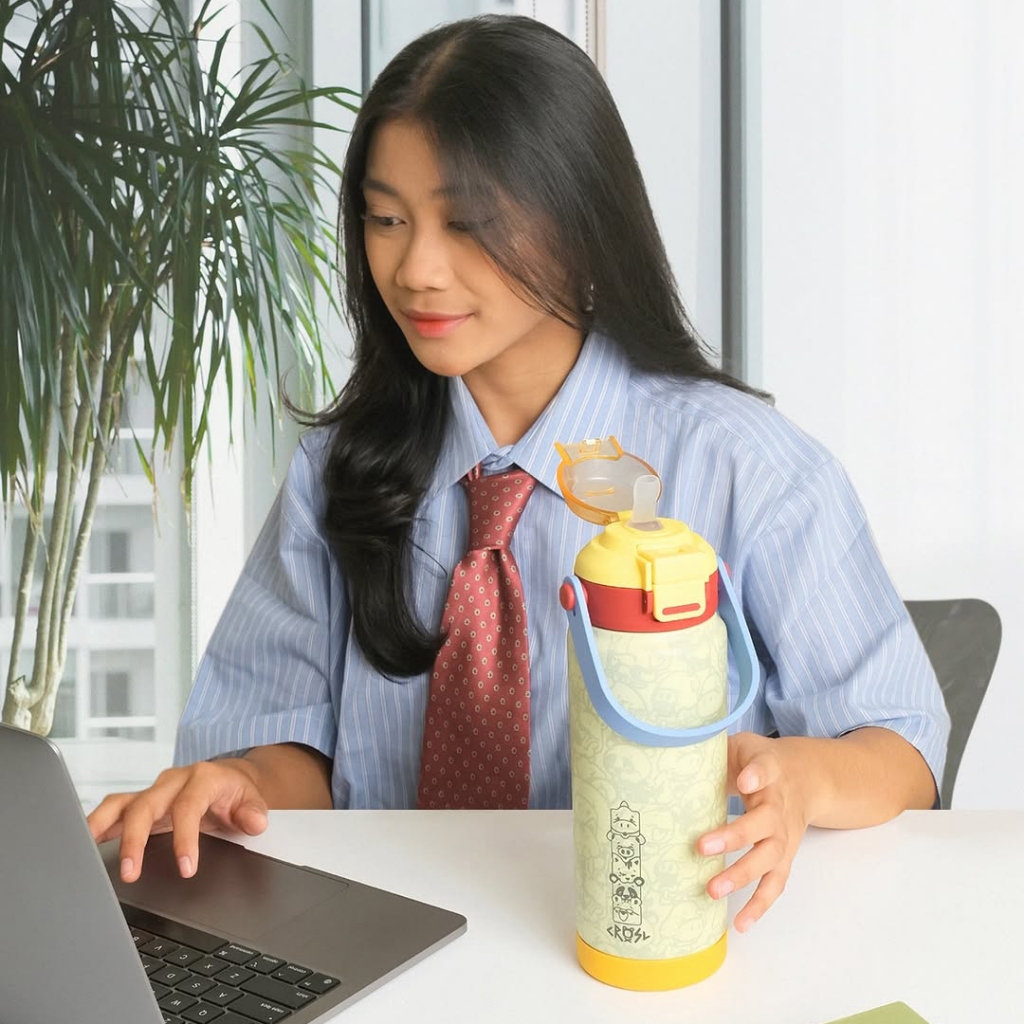 CRSL Siply Tumbler I Botol Tempat minum I 2in1 Tumbler I Tumblr Travel Bottle Stainless 700ml 24oz