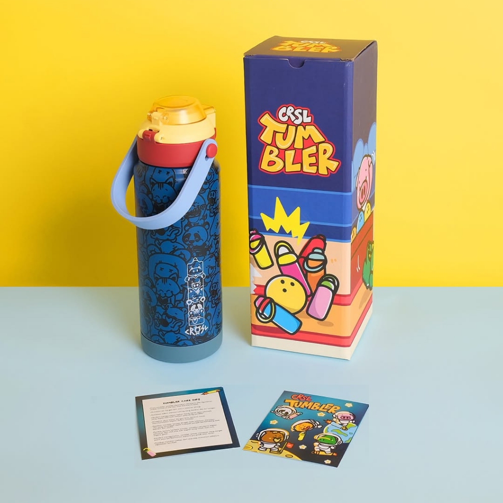 CRSL Siply Tumbler I Botol Tempat minum I 2in1 Tumbler I Tumblr Travel Bottle Stainless 700ml 24oz