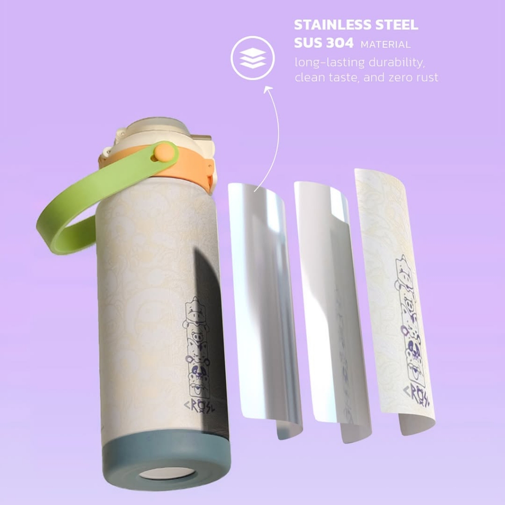 CRSL Siply Tumbler I Botol Tempat minum I 2in1 Tumbler I Tumblr Travel Bottle Stainless 700ml 24oz