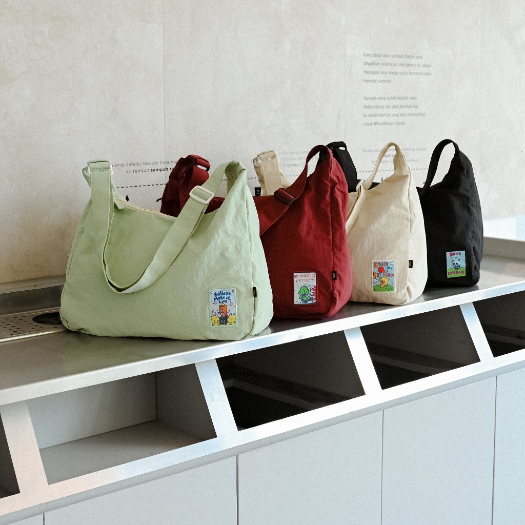 CRSL Niflo Sling Bag Series I Tas Slempang I Slingbag Casual I Unisex Pria Wanita | Nylon Crinkle