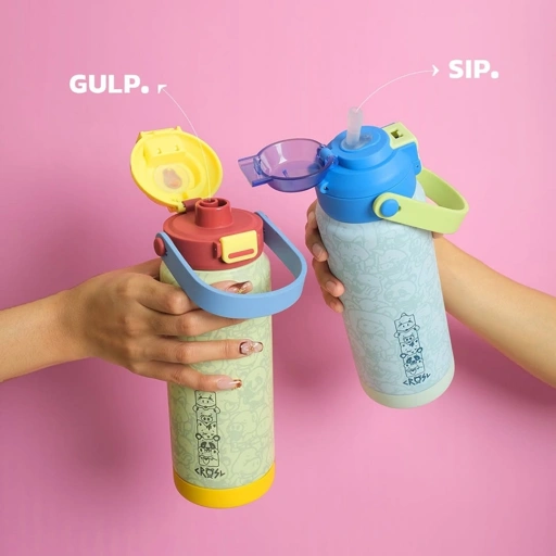 Image of CRSL Lid Tumbler | Tutup Tumbler | 2in1 Lid Tumbler | Tutup Botol Minum I Include Straw I 24 Oz