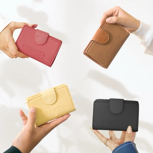Image of CRSL Lettro Wallet I Dompet Lipat Kartu I Dompet Kulit Flip Flap Koin Unisex Pria Wanita | Leather